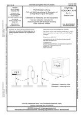 Prüfmittelüberwachung - Prüf- und Kalibrieranweisung für Messtaster mit analoger Erfassung der Messgröße