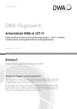 Statische Berechnung von Entwässerungsanlagen - Teil 11: Straßenverkehrslasten und zugehörender Ermüdungsnachweis