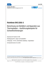Berechnung von Behältern und Apparaten aus Thermoplasten - Ausführungsbeispiele für Schweißverbindungen