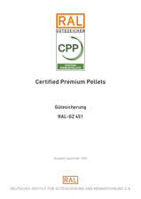 Certified Premium Pellets - Gütesicherung