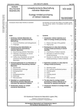 Umweltorientierte Beschaffung indirekter Materialien