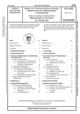 Messen von Innenraumluftverunreinigungen - Bestimmung der Luftwechselzahl in Innenräumen