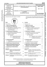 Kalibrieren von Messmitteln für elektrische Größen - Universalzähler