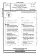 Werkstoff- und Bauteildämpfung - Versuchstechniken zur Ermittlung von Dämpfungskenngrößen