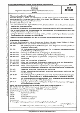 Bautechnik; Gerüste; Allgemeine und technische Bedingungen für Gerüstbauarbeiten; Auswahl