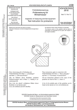 Prüfmittelüberwachung - Prüfanweisung für Winkelmesser
