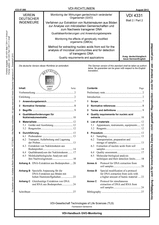 Monitoring der Wirkungen gentechnisch veränderter Organismen (GVO) - Verfahren zur Extraktion von Nukleinsäuren aus Böden zur Analyse von mikrobiellen Gemeinschaften und zum Nachweis transgener DNA - Qualitätsanforderungen und Anwendungsbeispiele