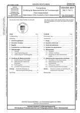 Formprüfung - Ermittlung der Messunsicherheit von Formmessungen