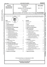 Raumlufttechnik - Garagen - Entlüftung (VDI-Lüftungsregeln)