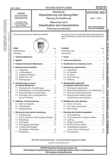 Messräume - Klassifizierung und Kenngrößen - Planung und Ausführung