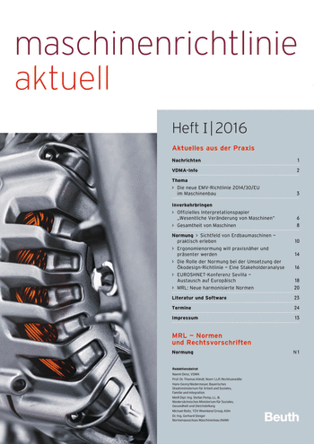 Produktabbildung:maschinenrichtlinie aktuell