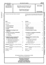 Verhindern des Einfrierens von Wasser führenden Leitungen
