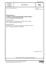 Elastomer MVQ - Shore A hardness 70, temperature-resistant, ozone-resistant - Part 4: Resilient elastomeric elements