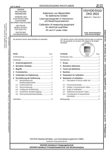 Kalibrieren von Messmitteln für elektrische Größen - Leistungsmessgeräte im Gleichstrom- und Niederfrequenzbereich