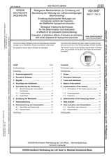 Biologische Messverfahren zur Ermittlung und Beurteilung der Wirkung von Luftverunreinigungen (Biomonitoring) - Ermittlung phytotoxischer Wirkungen von Immissionen anhand der Exposition der Blattflechte Hypogymnia physodes