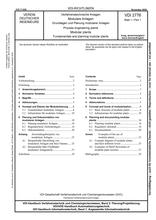 Process engineering plants - Modular plants - Fundamentals and planning modular plants