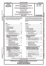 Emissionsminderung - Lagerung und Umschlag von Holzpellets beim Verbraucher - Anforderungen unter Umwelt-, Gesundheits- und Sicherheitsaspekten