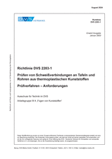 Testing of welded joints of thermoplastic sheets and pipes - Test methods - Requirements