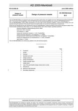 Design of pressure vessels