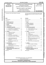 Ladungssicherung auf Straßenfahrzeugen - Ladungssicherungsmittel - Anwendung, Prüfung und Kennzeichnung