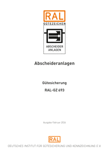 Abscheideranlagen - Gütesicherung