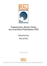 Tragetaschen, Beutel, Folien aus recyceltem Polyethylen / PCR - Gütesicherung