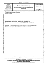 Technische Temperaturmessung - Temperaturmessung mit Thermografiekameras - Kalibrierung - Berichtigung zur Richtlinie VDI/VDE 5585 Blatt 2:2021-06