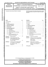 Hygiene in Trinkwasserinstallationen - Qualifizierungen von Personen für Trinkwasserhygiene