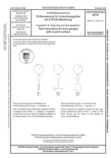 Prüfmittelüberwachung - Prüfanweisung für Innenmessgeräte mit 2-Punkt-Berührung