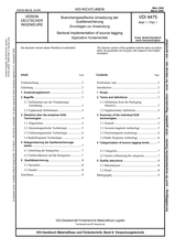 Branchenspezifische Umsetzung der Quellensicherung - Grundlagen der Anwendung
