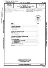 Messen von Immissionen; Messen der Gesamt-Fluoridionen-Konzentration; Impinger-Verfahren