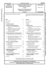 Recycling elektrischer und elektronischer Geräte - Logistik