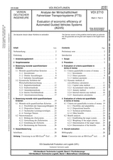 Analyse der Wirtschaftlichkeit Fahrerloser Transportsysteme (FTS)