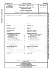 Barrierefreie Lebensräume - Allgemeine Anforderungen und Planungsgrundlagen