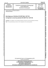 Einwirkung mechanischer Schwingungen auf den Menschen - Ganzkörper-Schwingungen - Berichtigung zur Richtlinie VDI 2057 Blatt 1:2017-08