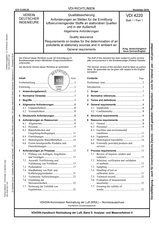 Qualitätssicherung - Anforderungen an Stellen für die Ermittlung luftverunreinigender Stoffe an stationären Quellen und in der Außenluft - Allgemeine Anforderungen
