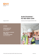 Audit-Checkliste für ISO 45001:2018 WORD / Einzelplatz
