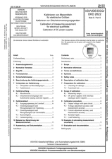Kalibrieren von Messmitteln für elektrische Größen - Kalibrieren von Gleichstromversorgungsgeräten