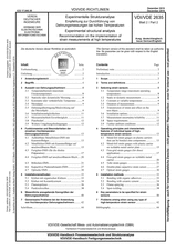 Experimentelle Strukturanalyse - Empfehlung zur Durchführung von Dehnungsmessungen bei hohen Temperaturen