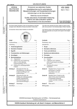 Emissionen aus stationären Quellen - Qualitätssicherung für automatische Messeinrichtungen und Auswerteeinrichtungen - Anforderungen an die Dokumentation