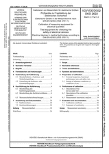 Kalibrieren von Messmitteln für elektrische Größen - Prüfgeräte zur Feststellung der elektrischen Sicherheit - Elektrische Geräte in der Medizintechnik nach DIN EN 62353 (VDE 0751-1)