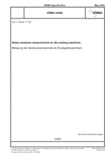 Noise emission measurement on die casting machines