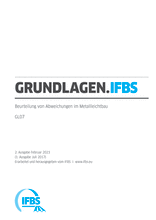 Grundlagen (GL) - Fachregel 07: Beurteilung von Abweichungen im Metallleichtbau