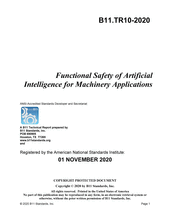 Functional Safety of Artificial Intelligence for Machinery Applications