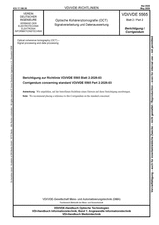 Optische Kohärenztomografie (OCT) - Signalverarbeitung und Datenauswertung - Berichtigung zur Richtlinie VDI/VDE 5565 Blatt 2:2026-03