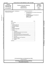 Building Information Modeling - Qualifikationen - Basiskenntnisse
