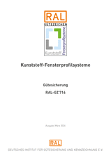 Kunststoff-Fensterprofilsysteme - Gütesicherung