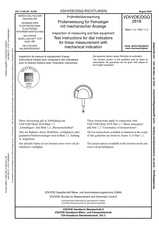 Prüfmittelüberwachung - Prüfanweisung für Feinzeiger mit mechanischer Anzeige