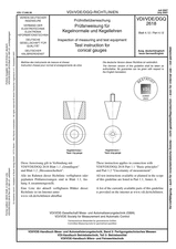 Prüfmittelüberwachung - Prüfanweisung für Kegelnormale und Kegellehren