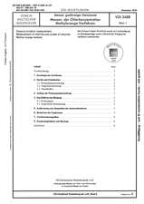Messen gasförmiger Emissionen; Messen der Chlorkonzentration; Methylorange-Verfahren